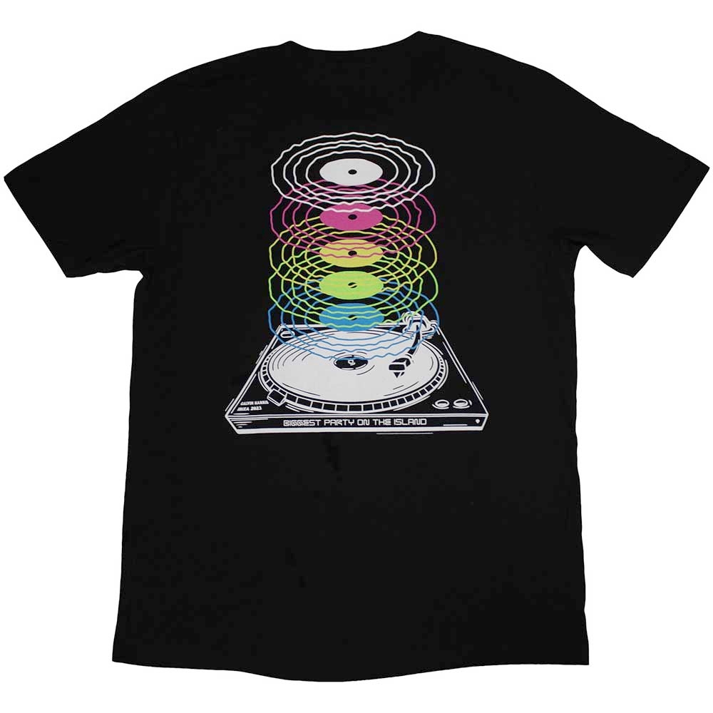 Calvin Harris - Record Back Tshirt Homme - Noir